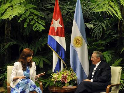 Recibió Raúl a la Presidenta de Argentina