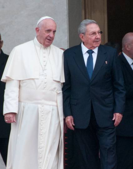 Visita del Papa Francisco al Palacio de la Revolución de La Habana, Cuba.