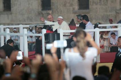 Encuentro del Papa Francisco con jóvenes cubanos