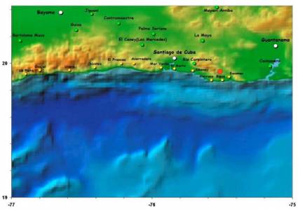 SISMO PERCEPTIBLE EN SANTIAGO DE CUBA 22092015