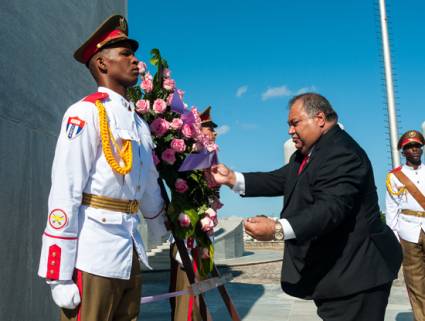 Presidente de Nauru rinde tributo a José Martí