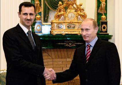 Bashar al-Assad y Vladimir Putin