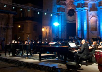 Lang Lang y Chucho Valdés, en la Plaza de la Catedral