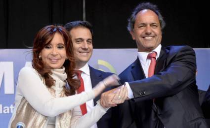 Daniel Scioli y Cristina Fernández