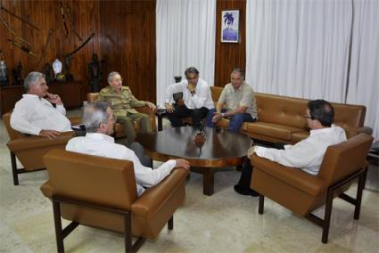 Recibió Raúl al Presidente del Partido Progresista chileno