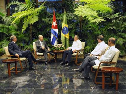 Recibió Raúl al Canciller de Brasil