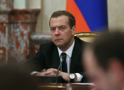 El primer ministro Dimitri Medvedev