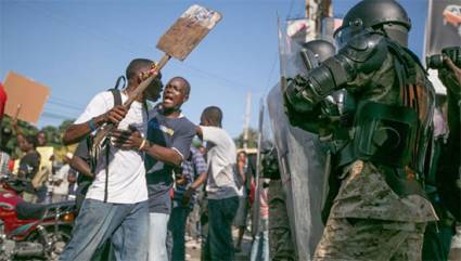 Protestas en Haití