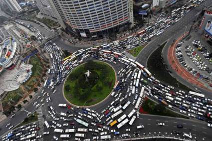 Congestión de Tránsito en Beijín