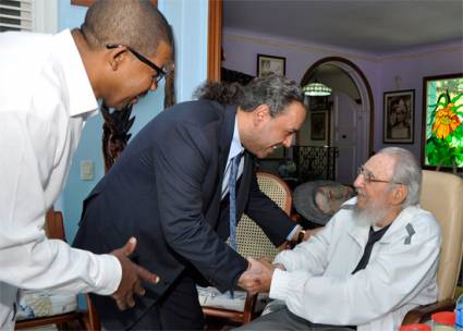 Recibió Fidel a Su Alteza Real Príncipe Ahmad Al-Fahad Al-Sabah