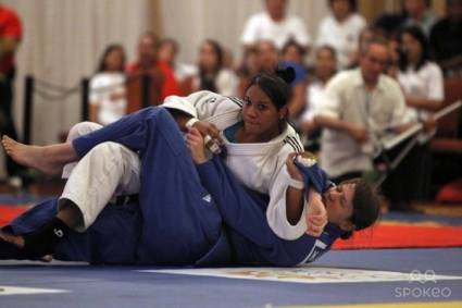La judoca cubana Dayaris Mestre