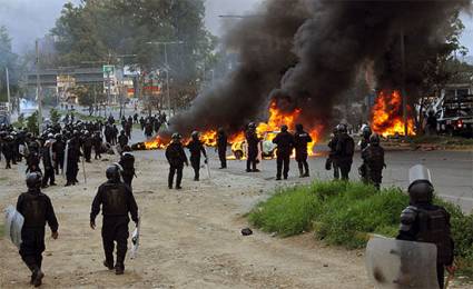 Enfrentamientos en Oaxaca