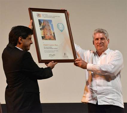 Eulogio Pimentel Vázquez y Miguel Díaz-Canel