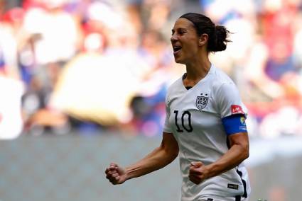 La capitana estadounidense Carli Lloyd