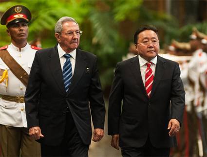 Visita oficial del Presidente de Mongolia