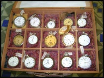 Invaluable colección de relojes de bolsillo, transferidos al museo provincial Palacio de Junco.