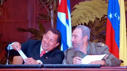 Fidel y Chávez