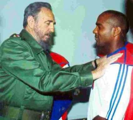 Fidel con Eduardo Paret