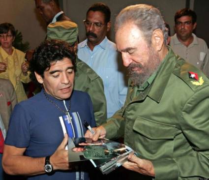 Fidel Castro y Diego Armando Maradona