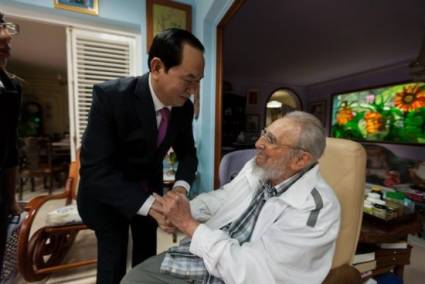 Fidel recibió el 15 de noviembre al actual presidente Tran Dai Quang.