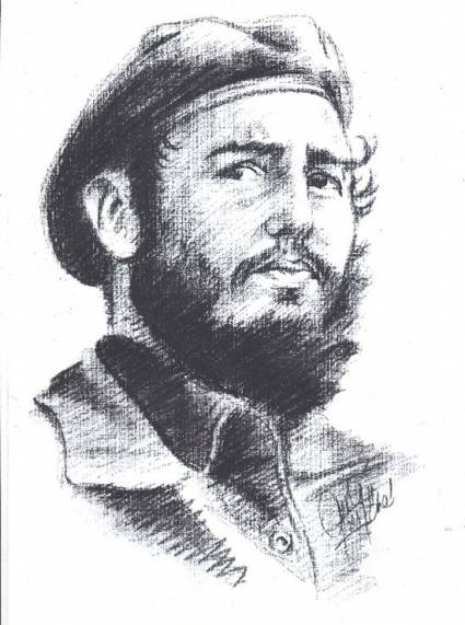 Fidel, carboncillo de Jorge Luis Avilés Guadamuz - agosto 13 de 2011