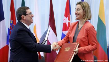 Bruno Rodríguez y Federica Mogherini