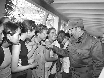 Fidel y la juventud 