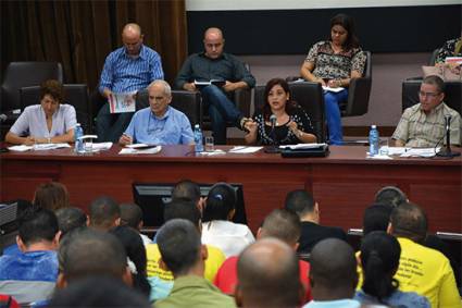 Los análisis en el Pleno fueron profundos sobre el accionar de la UJC. 