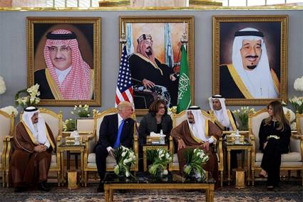 Reunión de Trump y el rey Salman