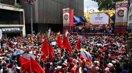 Con la consigna Venezuela digna y soberana se respeta marcho el pueblo en Caracas