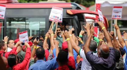 Los transportistas, por su parte, ratificaron su compromiso con la paz y con la Revolución Bolivariana