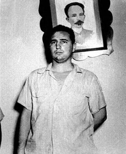 Fidel después del asalto al cuartel Moncada, en el Vivac de Santiago de Cuba