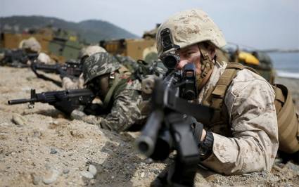 Como cada año, tropas de EE. UU. y Corea del Sur realizaron ejercicios militares.