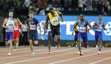 Momento de la lesión de Usain Bolt  