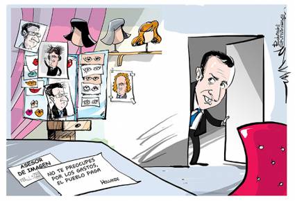 La lectura de la cuenta de Macron ha llegado al mundo de la caricatura