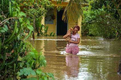 Las intensas inundaciones