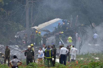 Accidente aéreo en Cuba