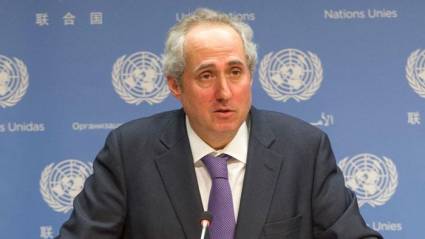 Stéphane Dujarric, portavoz del secretario general de las Naciones Unidas.