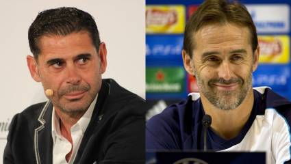 Lopetegui y Fernando Hierro