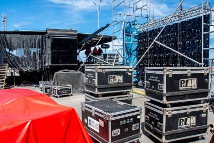 Preparativos para el concierto de Buena Fé este viernes