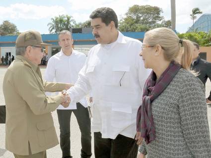 Raúl Castro Ruz y Nicolás Maduro Moros