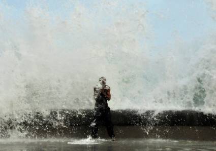 Penetraciones del mar en zonas del Vedado