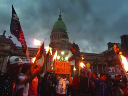 La Marcha de las antorchas contra el tarifazo 