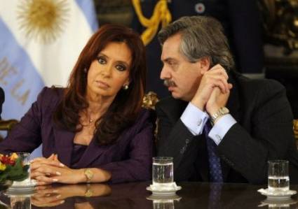 Alberto Fernández y Cristina Fernández.