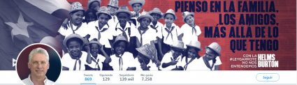 Cuenta de Twitter del presidente cubano Miguel Díaz-Canel 