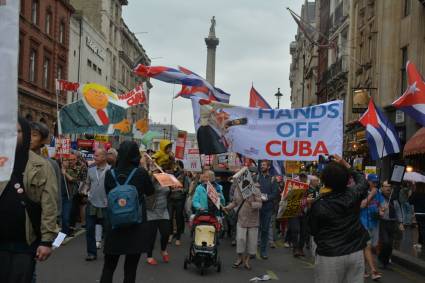 El rechazo a la política de Trump contra Cuba