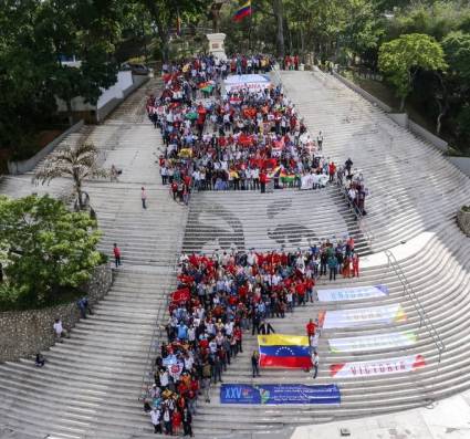 La foto de familia del 25to. Foro de Sao Paulo