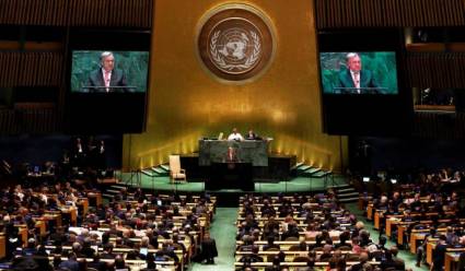 Secretario General de la ONU interviene en el debate de alto nivel de la Asamblea General de la ONU.
