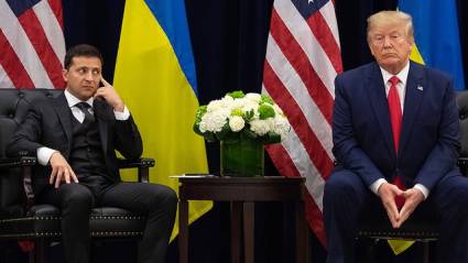 Una mirada lo dice todo en el encuentro Zelensky-Trump.
