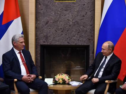 Encuentro entre Díaz-Canel y Vladimir Putin